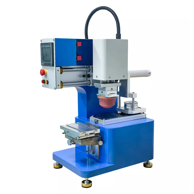 Stolný jednofarebný tampónový tlačiarenský stroj